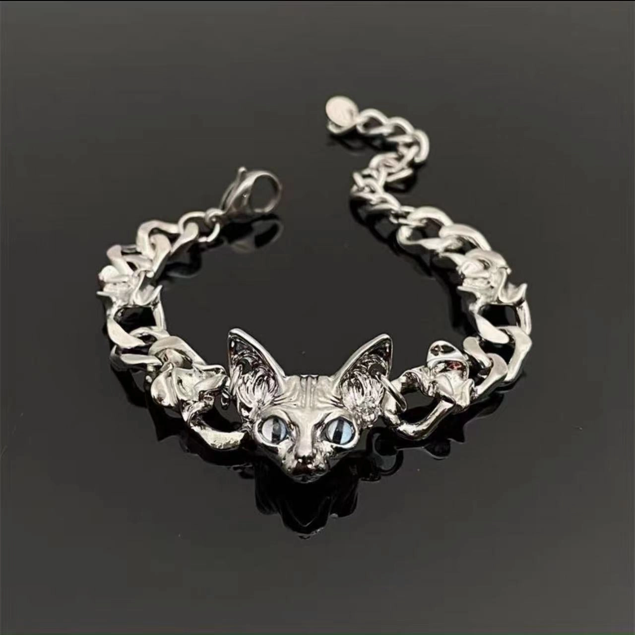Wholesale Dark Cat Titanium Steel Bracelet