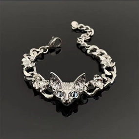 Wholesale Dark Cat Titanium Steel Bracelet