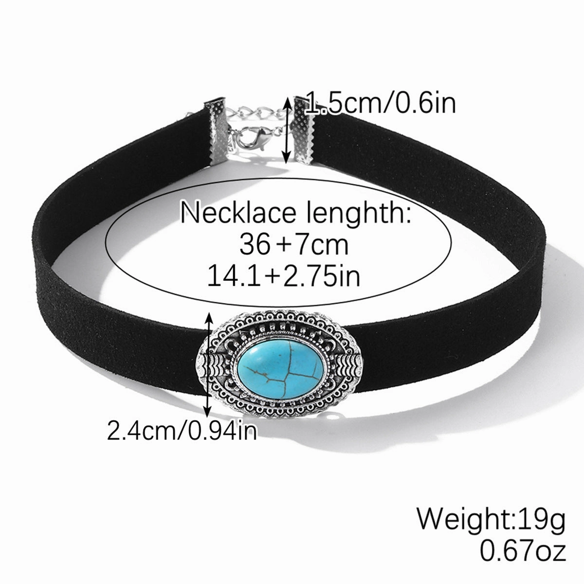 Wholesale Dark Gothic Black Leather Necklace Collarbone Chain