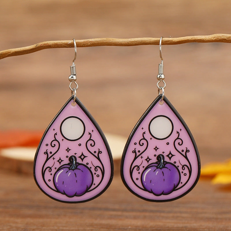 Wholesale Dark Wizard Potion Bottle Ghost Demon Pumpkin Head Magic Potion Acrylic Earrings