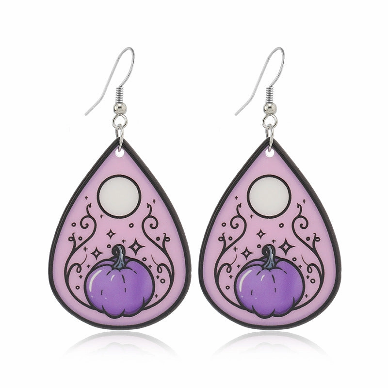 Wholesale Dark Wizard Potion Bottle Ghost Demon Pumpkin Head Magic Potion Acrylic Earrings