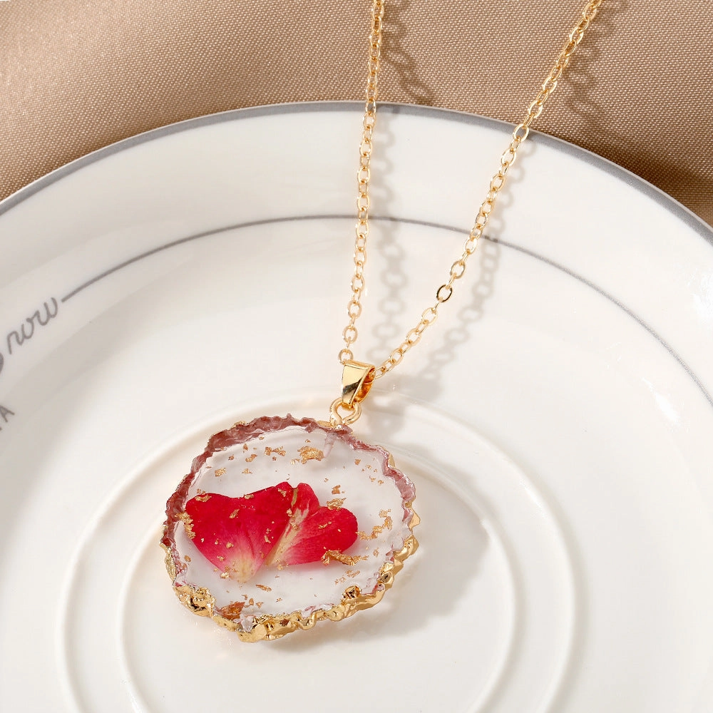 Wholesale December Immortal Flower Necklaces