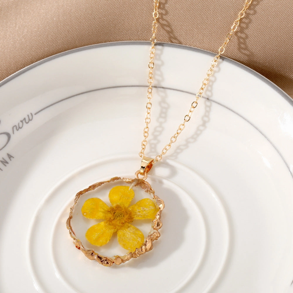 Wholesale December Immortal Flower Necklaces