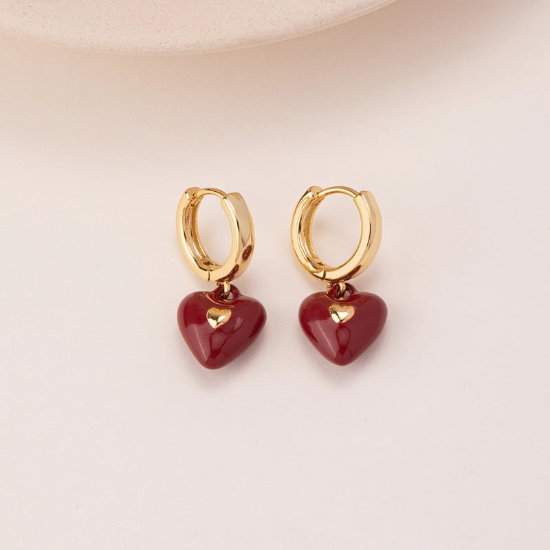 Wholesale Delivery Vintage Love Square Earrings