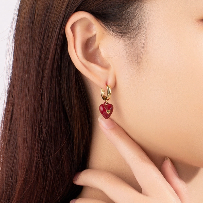 Wholesale Delivery Vintage Love Square Earrings