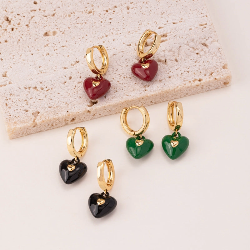 Wholesale Delivery Vintage Love Square Earrings
