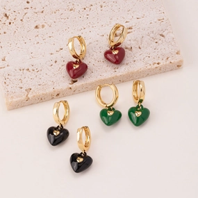Wholesale Delivery Vintage Love Square Earrings