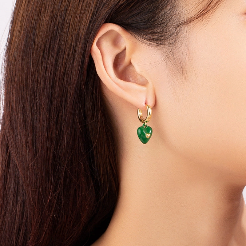 Wholesale Delivery Vintage Love Square Earrings