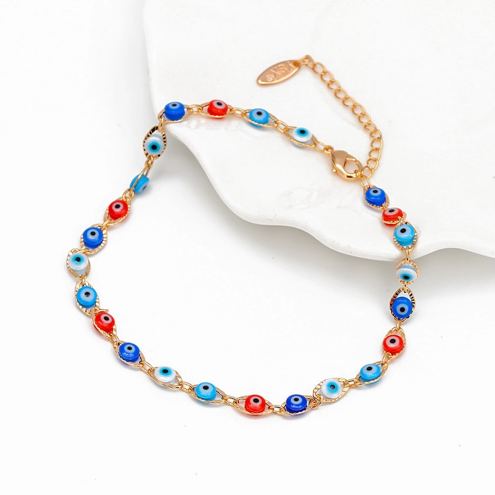 Wholesale Demon Eye Copper Bracelet
