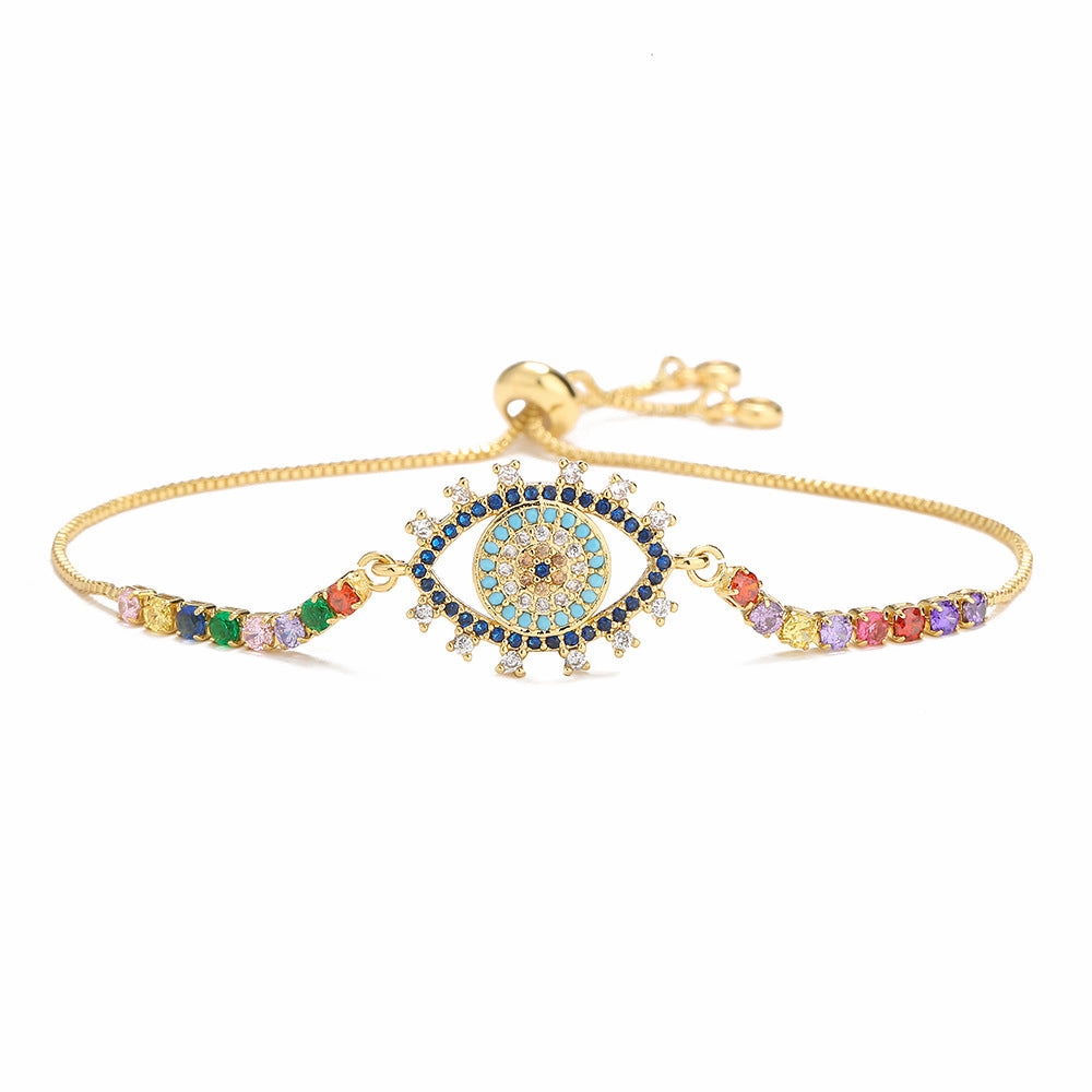 Wholesale Demon Eye Copper Bracelet