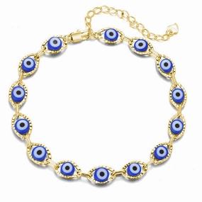 Wholesale Demon Eye Copper Bracelet