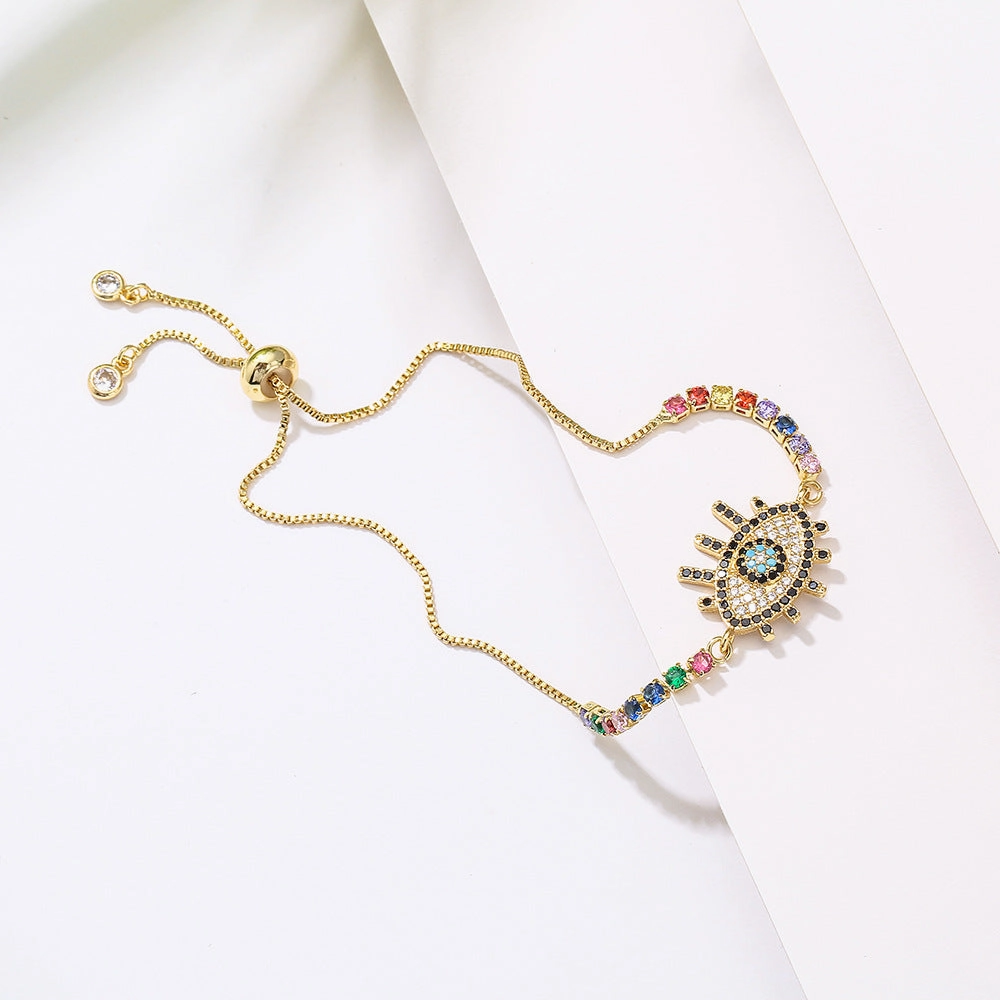 Wholesale Demon Eye Copper Bracelet