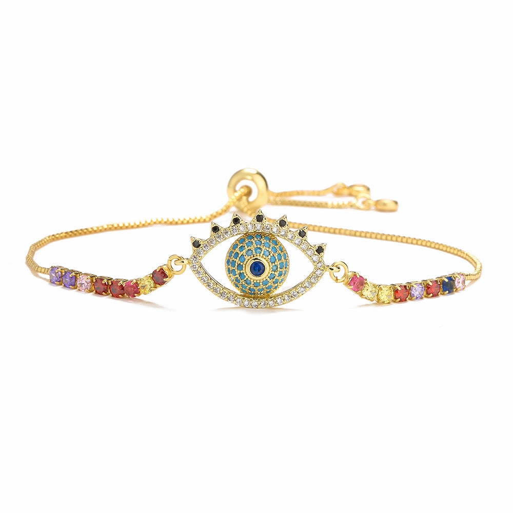 Wholesale Demon Eye Copper Bracelet