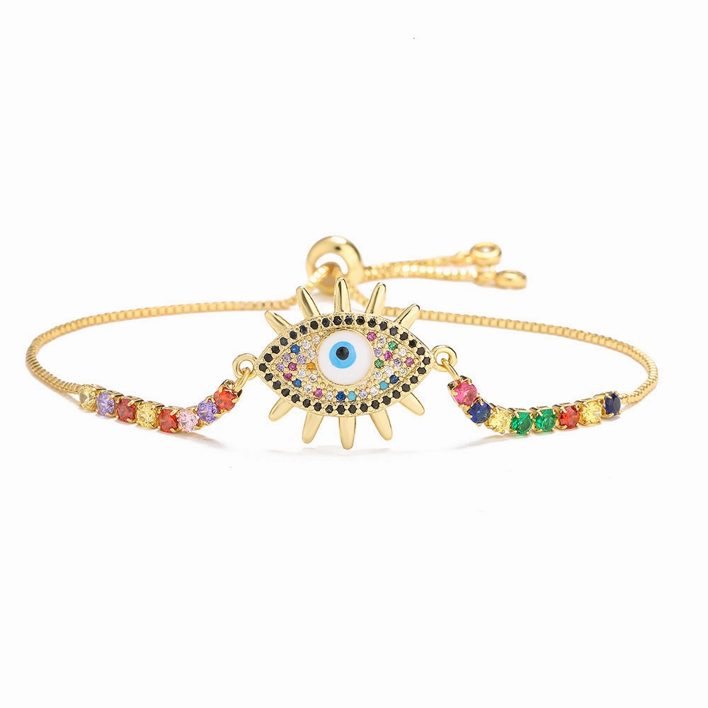 Wholesale Demon Eye Copper Bracelet