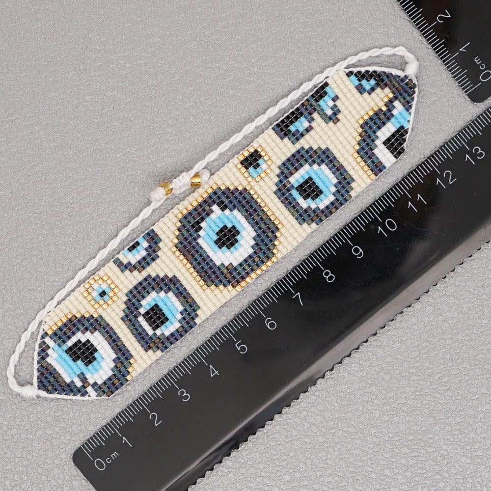 Wholesale Demon Eye Hand Made Miyuki Bead Bracelet