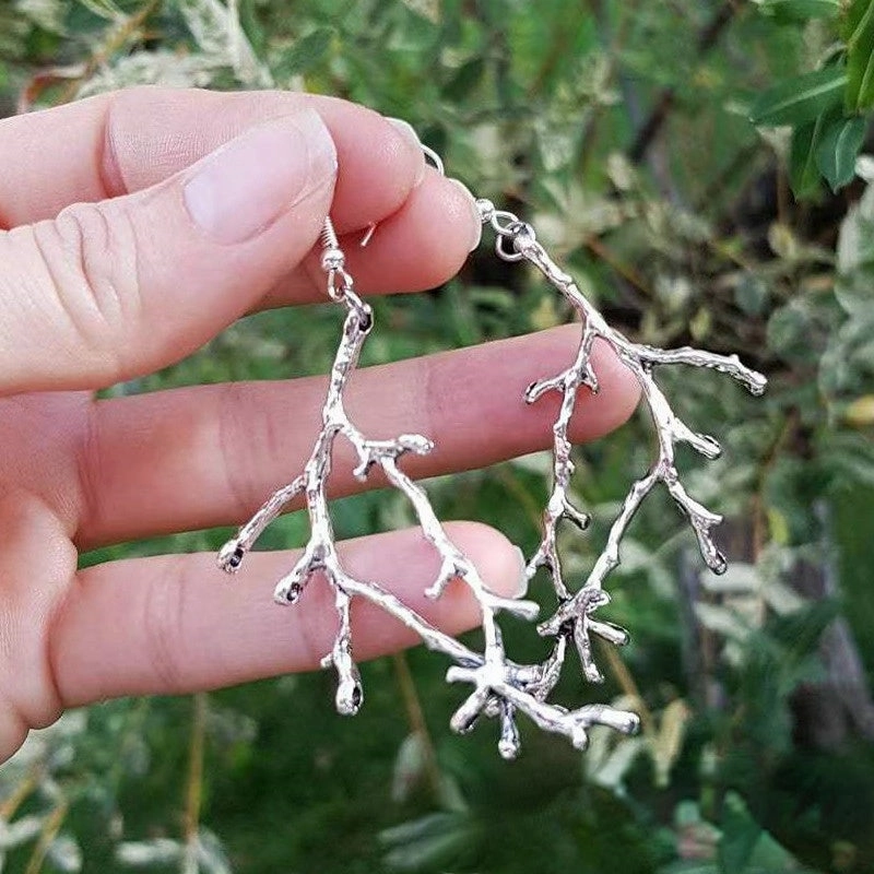 Wholesale Dendritic Alloy Earrings