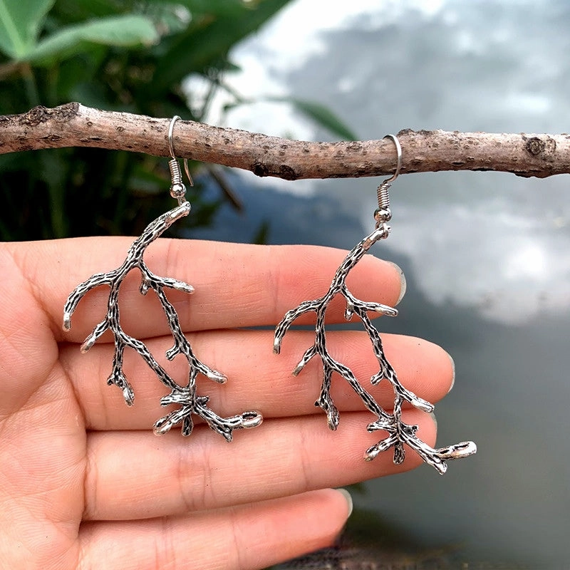 Wholesale Dendritic Alloy Earrings