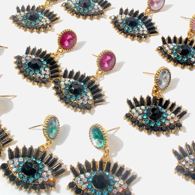 Wholesale Devil Eye Alloy Earrings