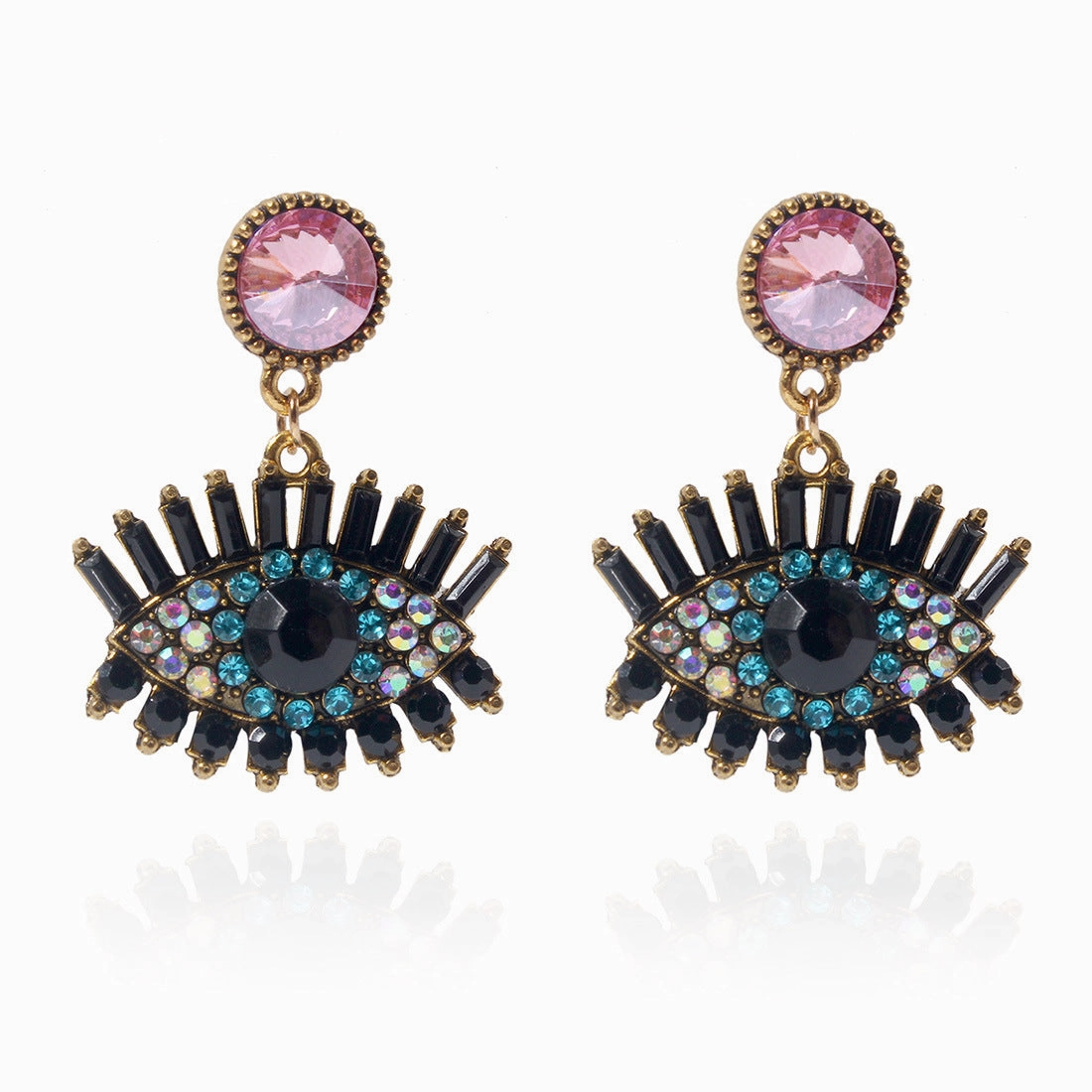 Wholesale Devil Eye Alloy Earrings