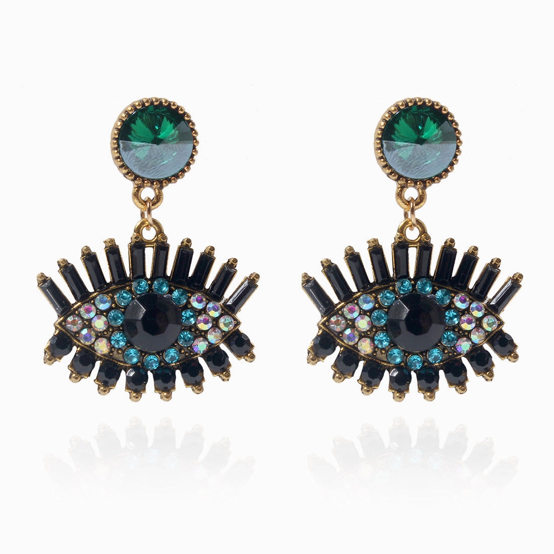 Wholesale Devil Eye Alloy Earrings