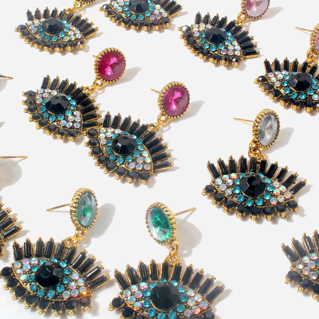 Wholesale Devil Eye Alloy Earrings