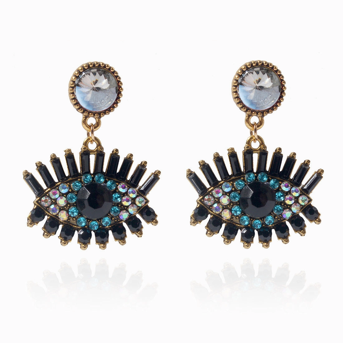 Wholesale Devil Eye Alloy Earrings