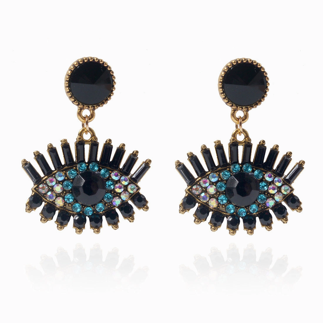 Wholesale Devil Eye Alloy Earrings