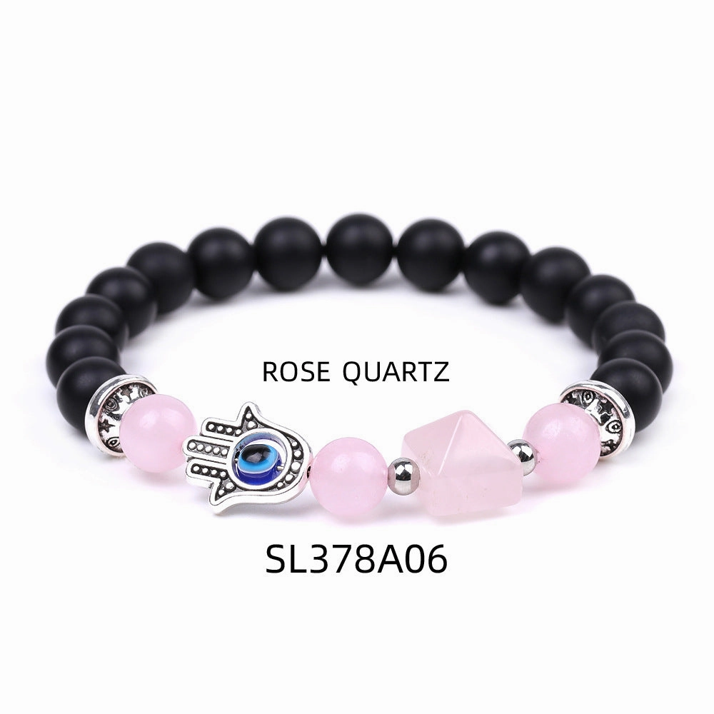 Wholesale  Devil Eye Amethyst Beads Bracelet