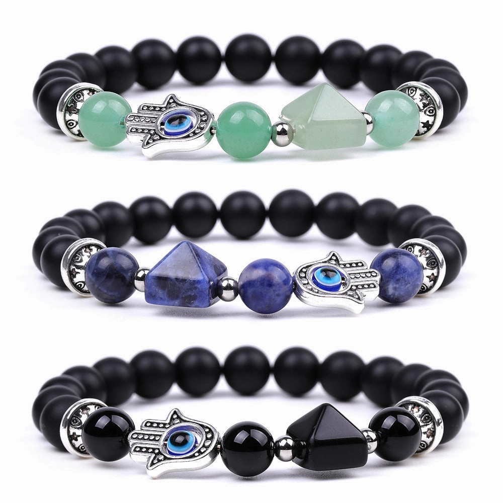 Wholesale  Devil Eye Amethyst Beads Bracelet