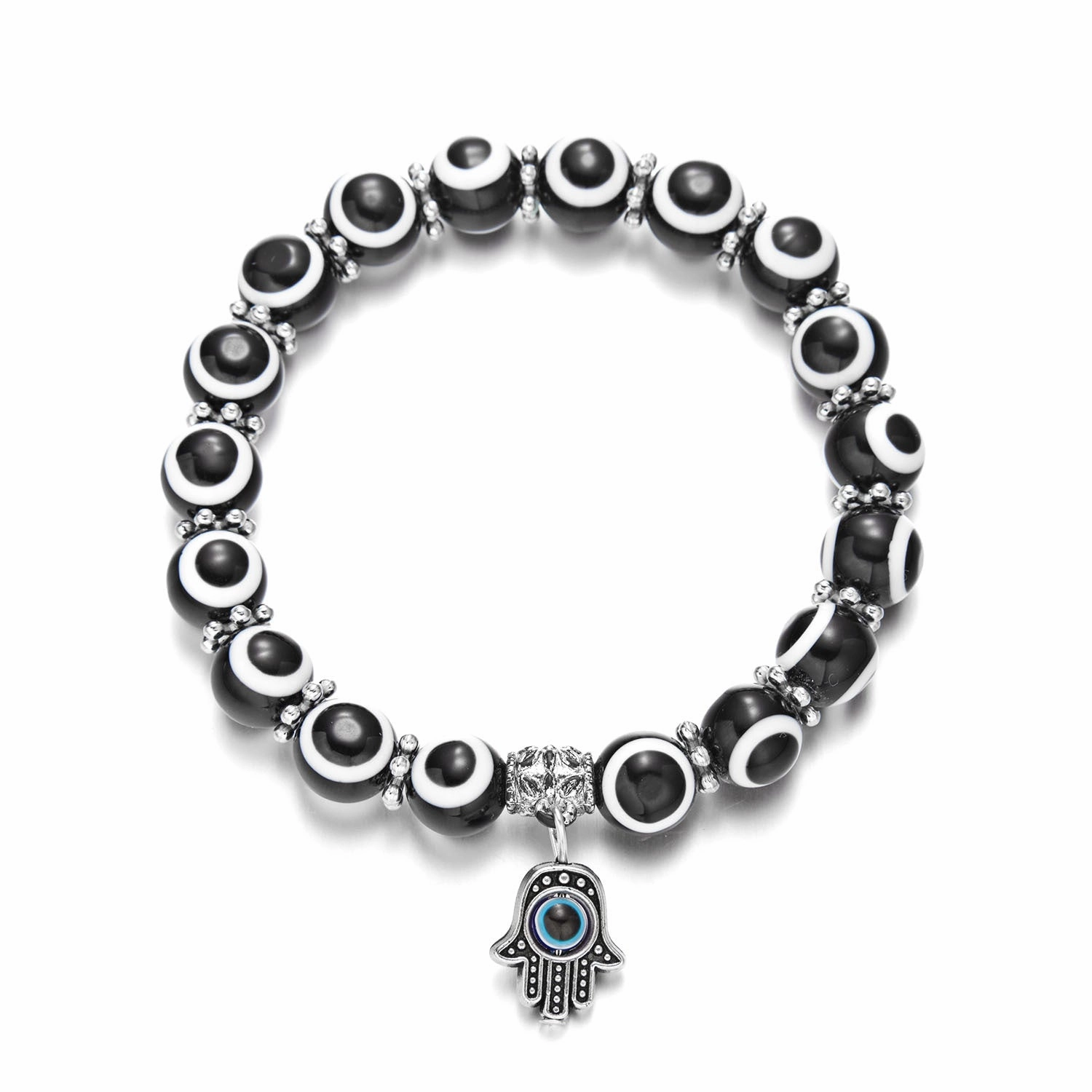 Wholesale Devil Eye Colorful Beaded Bracelet