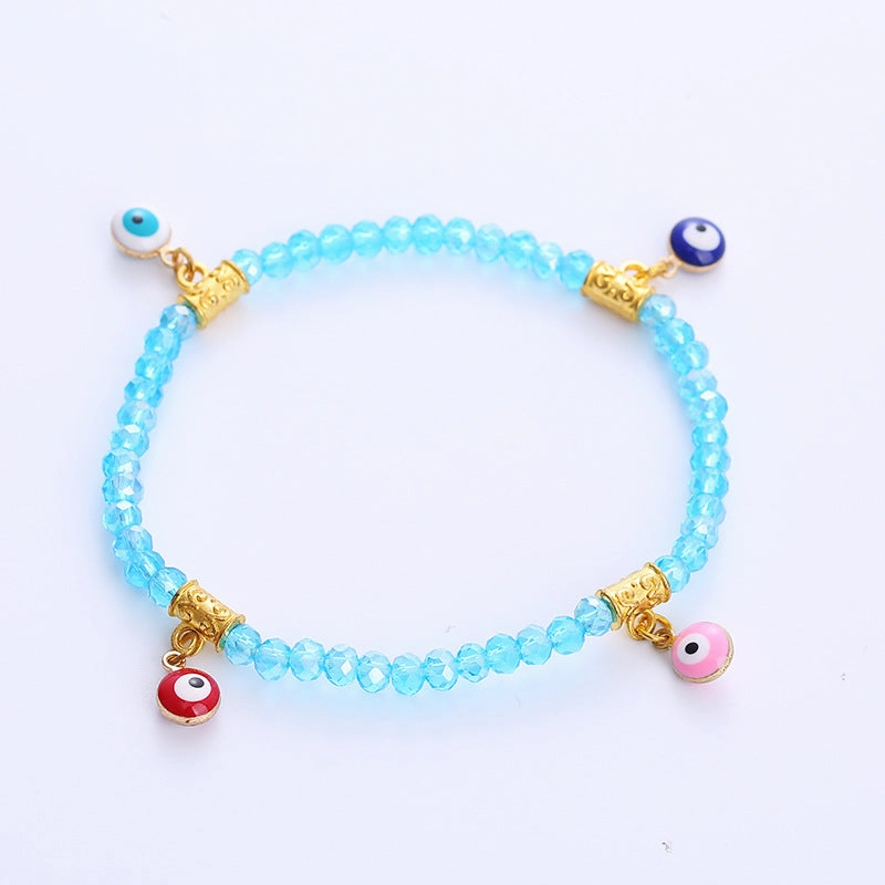 Wholesale Devil Eye Crystal Alloy Bracelet