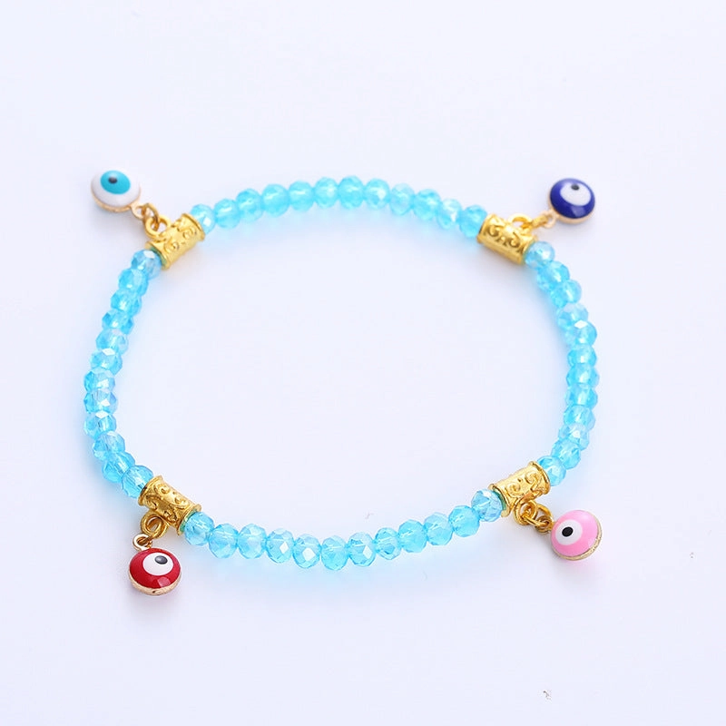 Wholesale Devil Eye Crystal Alloy Bracelet
