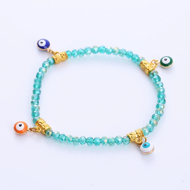 Wholesale Devil Eye Crystal Alloy Bracelet
