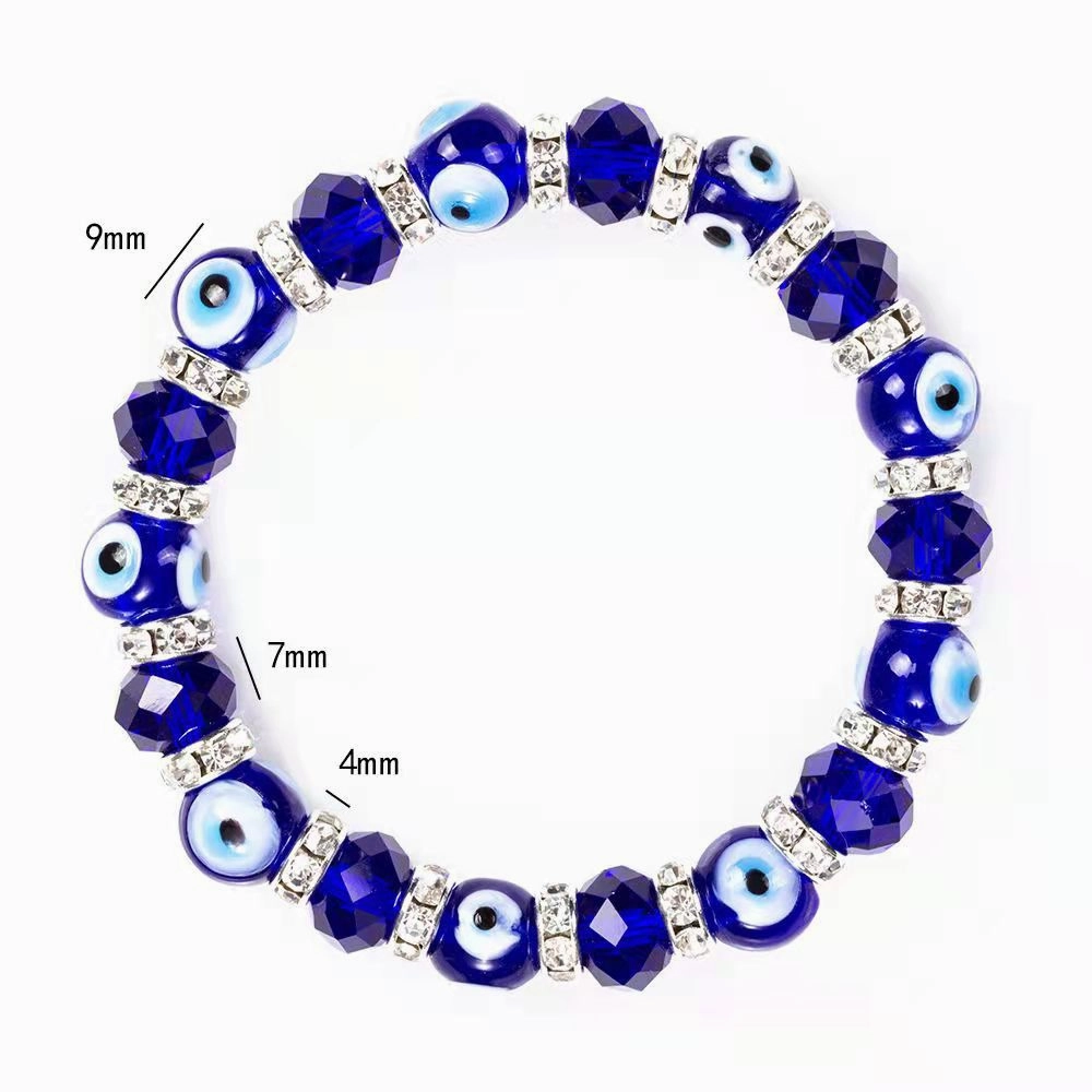 Wholesale Devil Eye Crystal Beads Bracelet