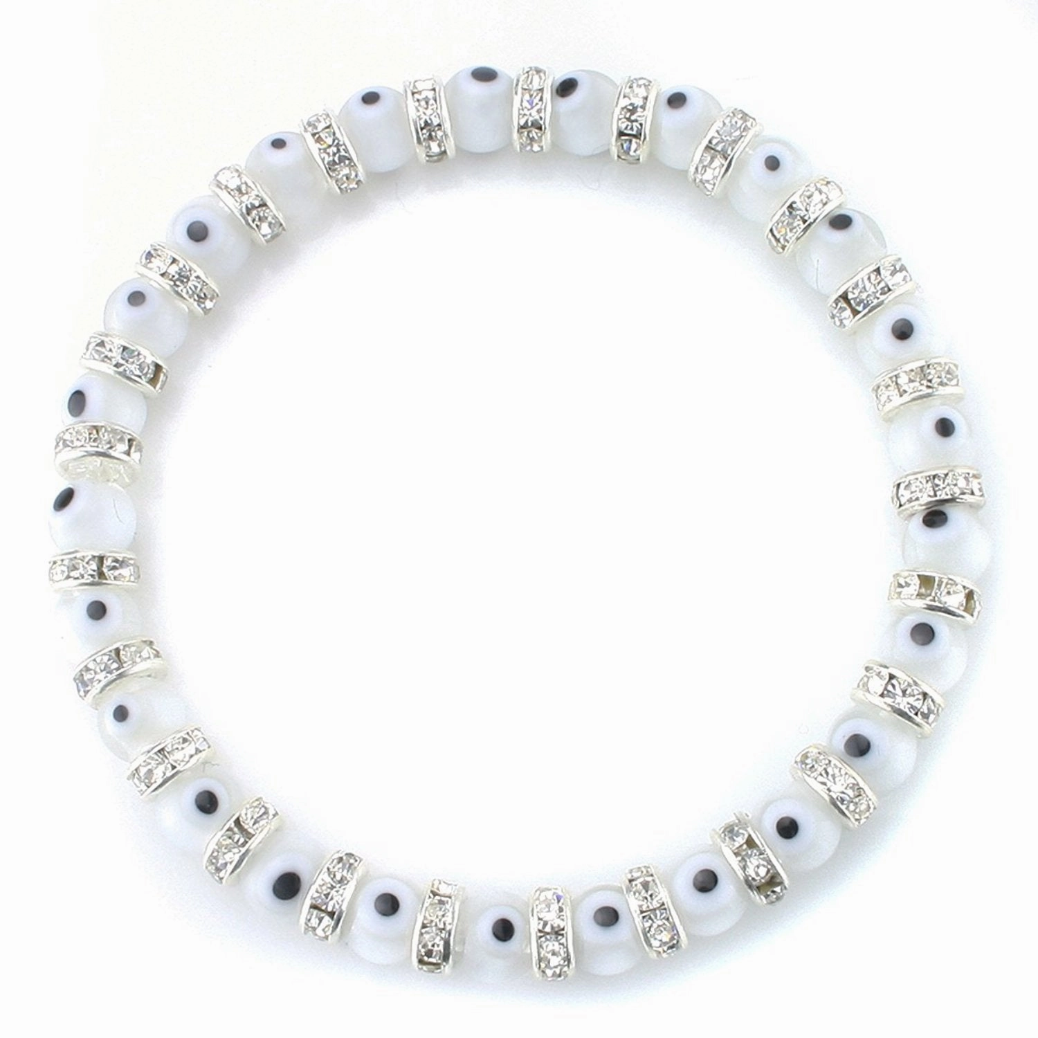 Wholesale Devil Eye Crystal Glass Beads Bracelet