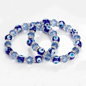 Wholesale Devil Eye Crystal Glass Bracelet