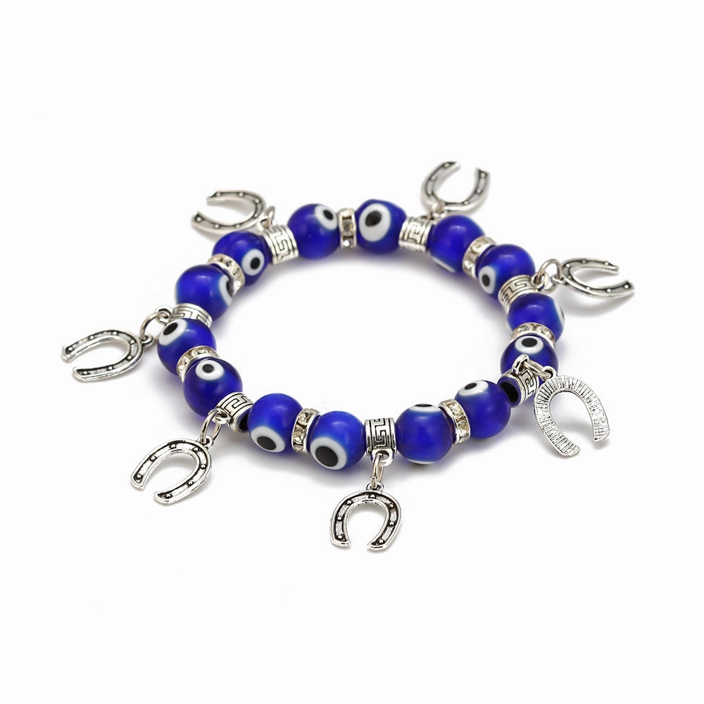Wholesale Devil Eye Crystal Glass Bracelet