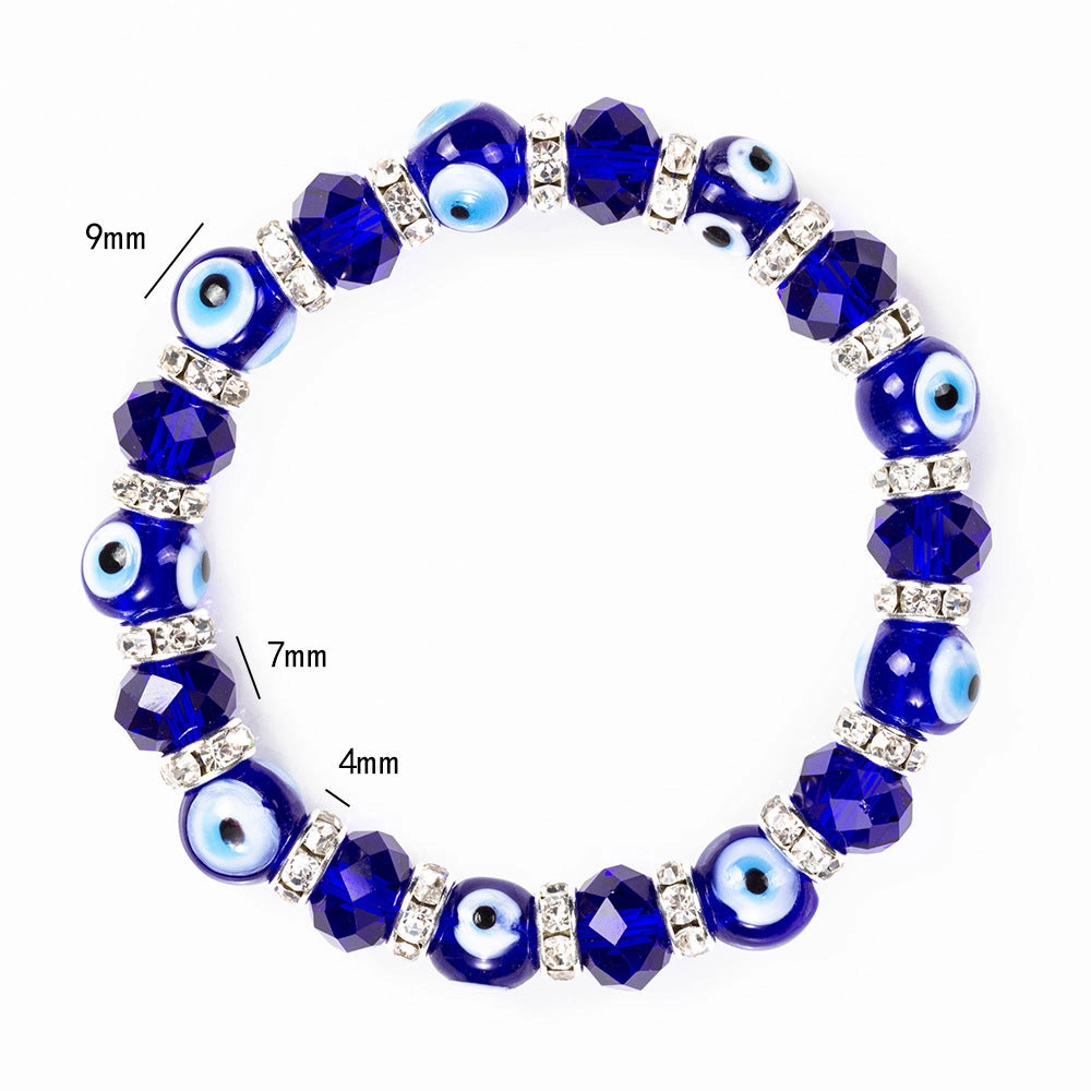Wholesale Devil Eye Crystal Glass Bracelet
