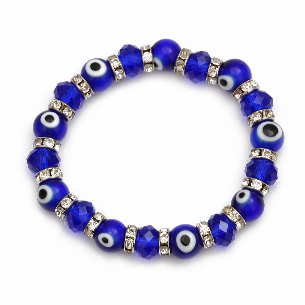 Wholesale Devil Eye Crystal Glass Bracelet