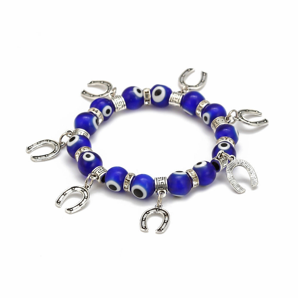 Wholesale Devil Eye Crystal Glass Bracelet