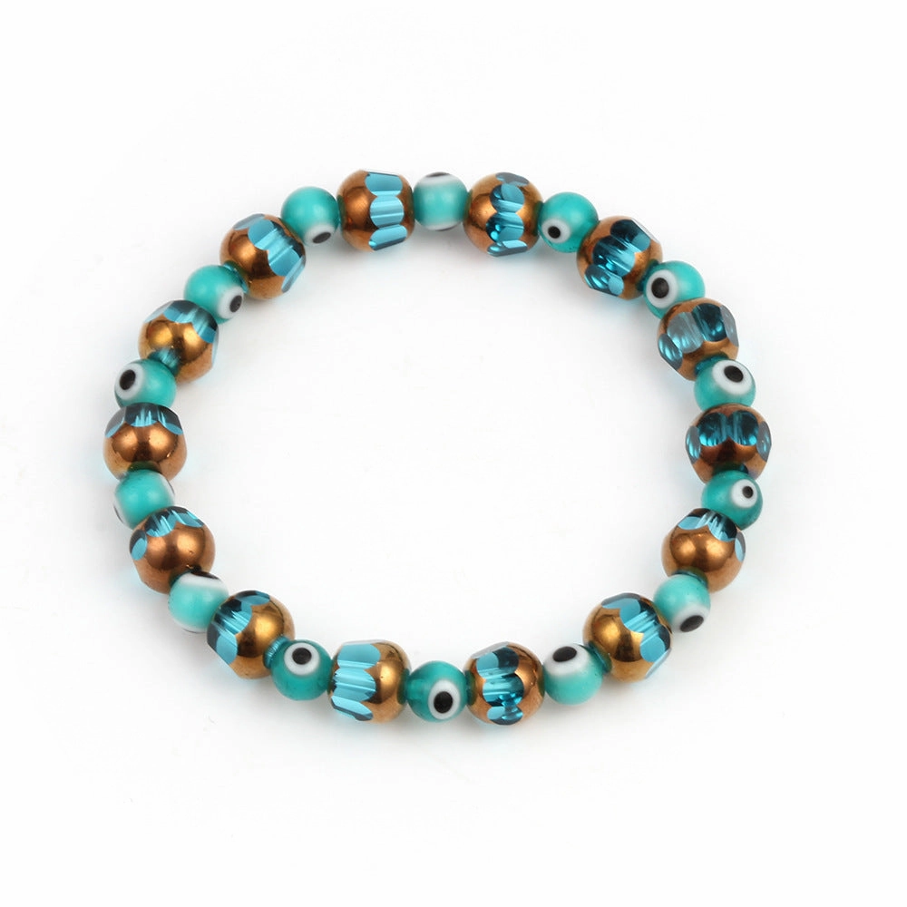 Wholesale Devil Eye Crystal Glass Bracelet