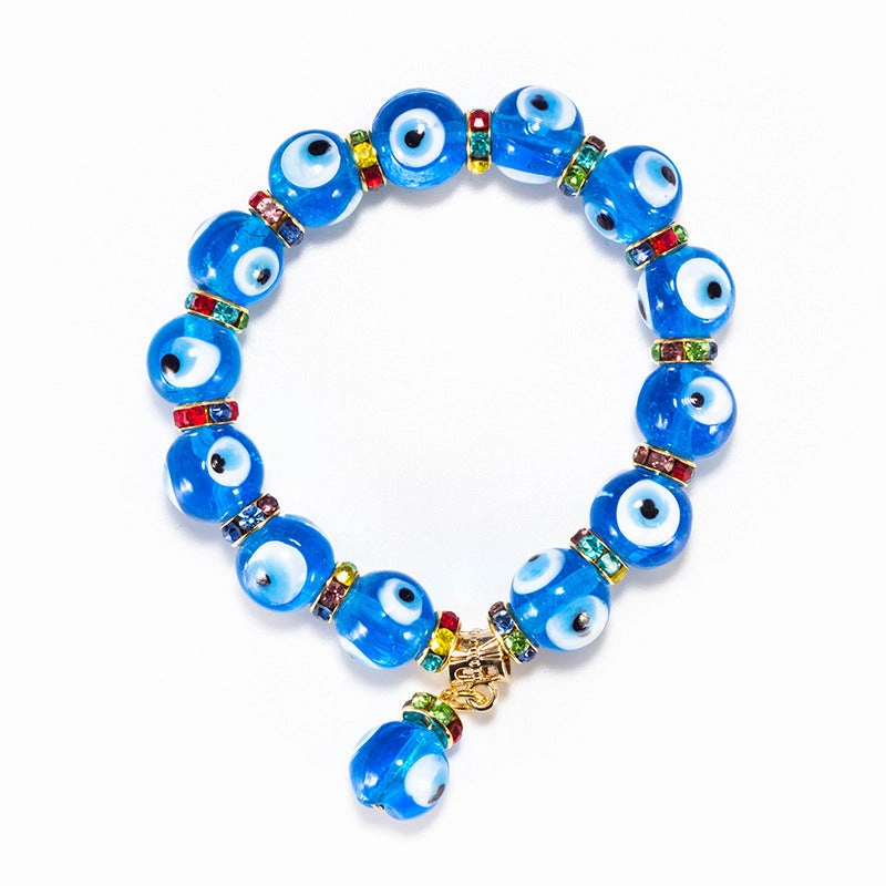 Wholesale Devil Eye Crystal Glass Bracelet