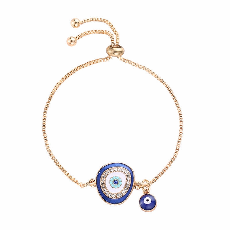 Wholesale Devil Eye Diamond Alloy Bracelet