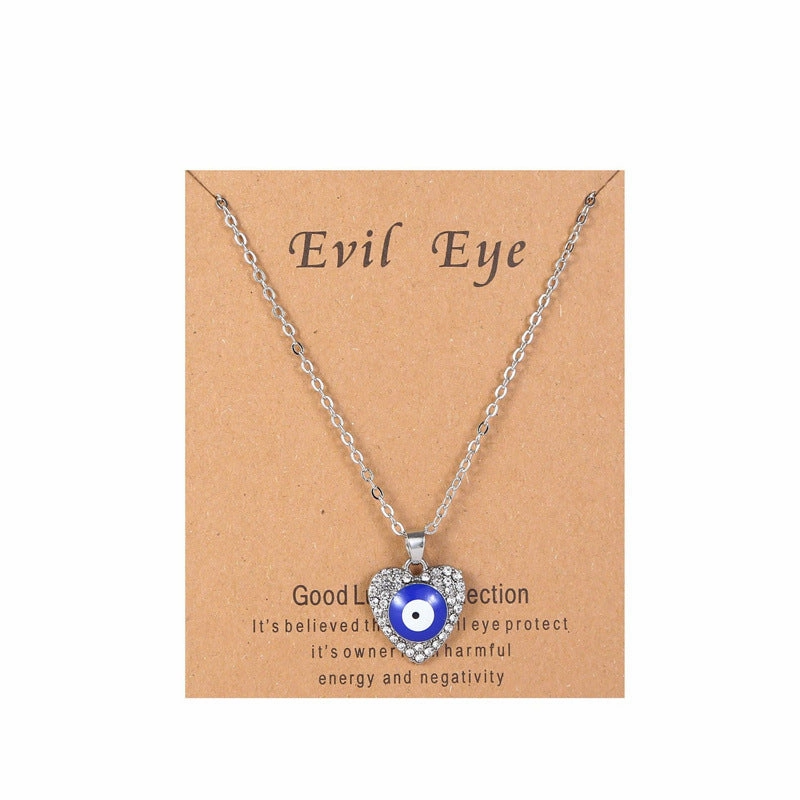 Wholesale Devil Eye Dima Hand Alloy Necklace