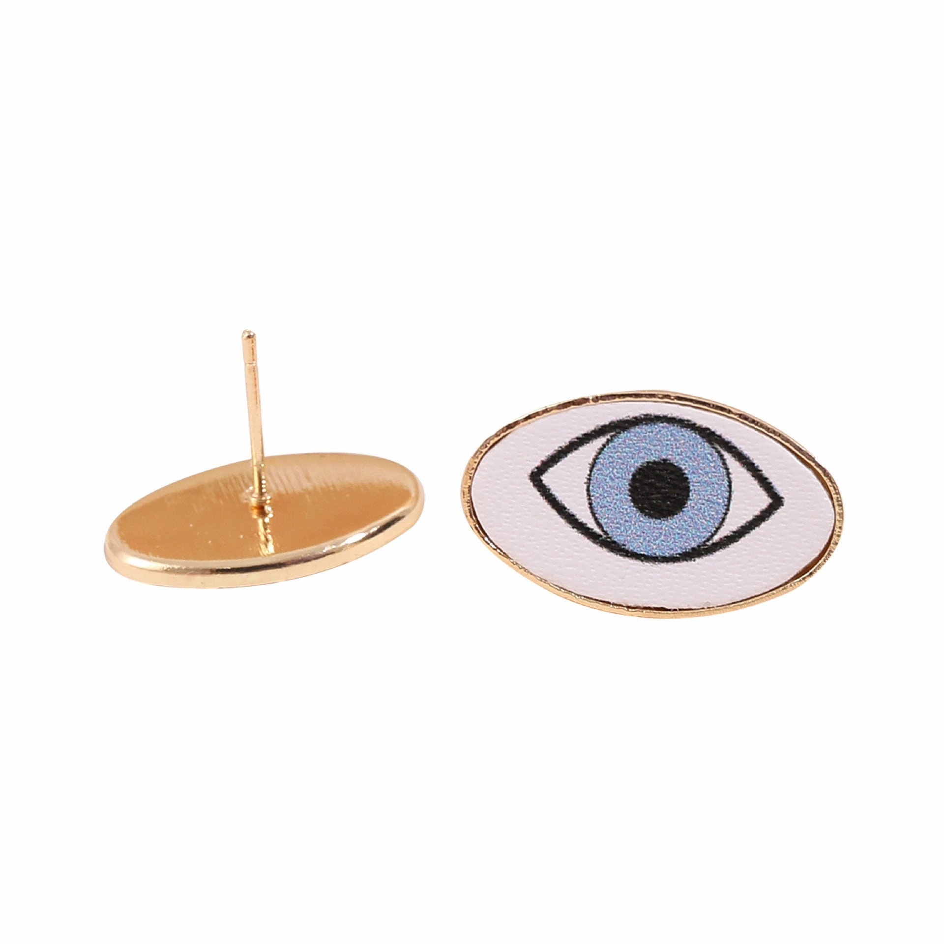 Wholesale Devil Eye Leather Earrings