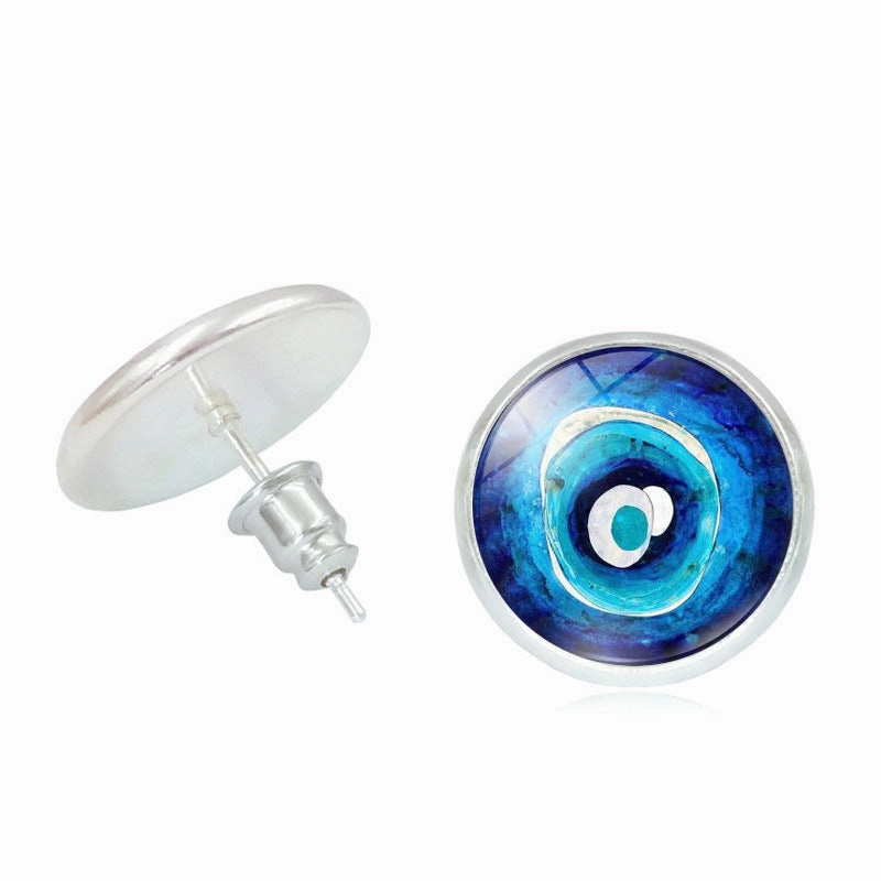 Wholesale Devil Eye Metal Earrings