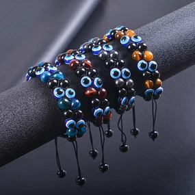 Wholesale Devil Eye Natural Stone Bracelet