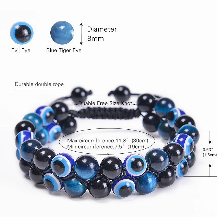 Wholesale Devil Eye Natural Stone Bracelet
