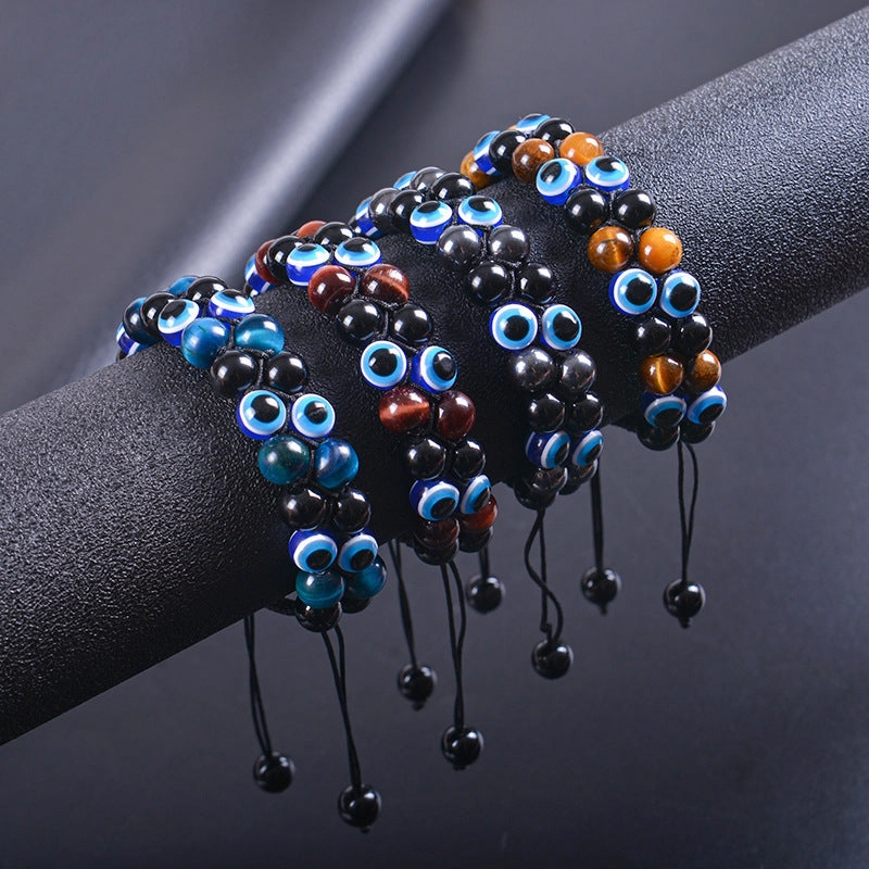 Wholesale Devil Eye Natural Stone Bracelet