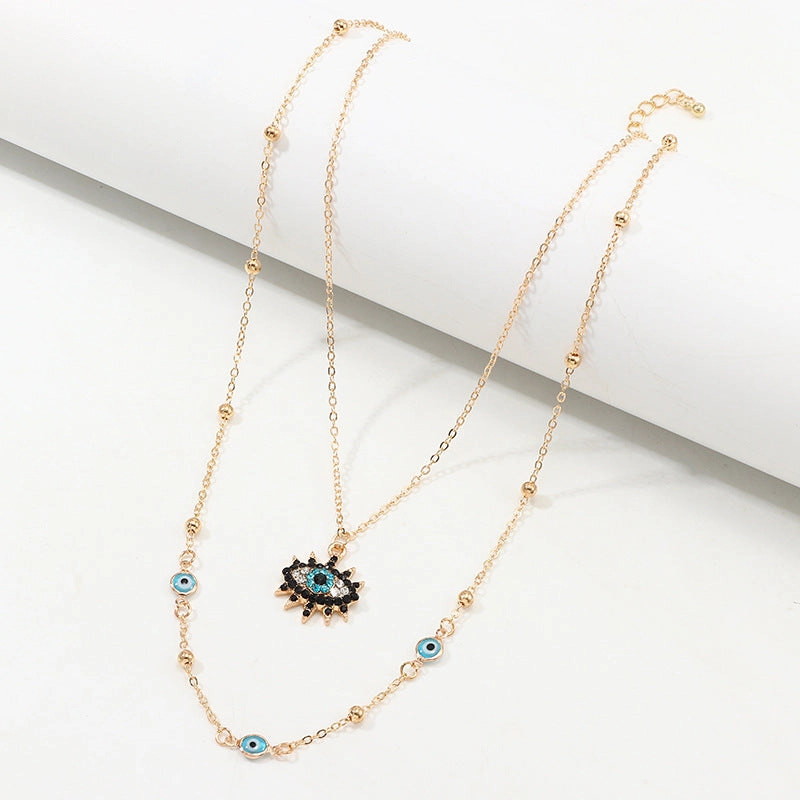 Wholesale Devil Eye Necklace Alloy